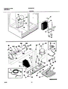 13 - System parts for Frigidaire Refrigerator GLRS237ZCB0 from AppliancePartsPros.com