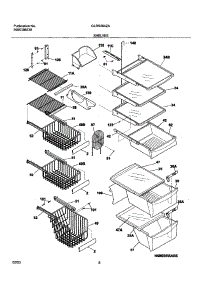 09 - Shelves parts for Frigidaire Refrigerator GLRS264ZAW6 from AppliancePartsPros.com