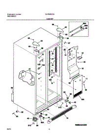 07 - Cabinet parts for Frigidaire Refrigerator GLRS267ZAB6 from AppliancePartsPros.com