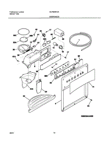 15 - Dispenser parts for Frigidaire Refrigerator GLRS267ZAW4 from AppliancePartsPros.com