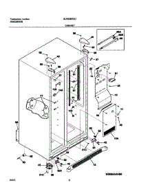 07 - Cabinet parts for Frigidaire Refrigerator GLRS267ZCB0 from AppliancePartsPros.com