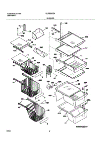 09 - Shelves parts for Frigidaire Refrigerator GLRS267ZAW6 from AppliancePartsPros.com