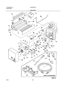 19 - Ice Maker parts for Frigidaire Refrigerator GLRS267ZAB1 from AppliancePartsPros.com