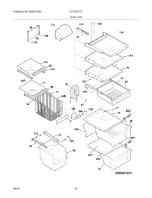 09 - Shelves parts for Frigidaire Refrigerator GLRS267ZCQ2 from AppliancePartsPros.com