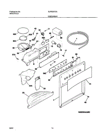 15 - Dispenser parts for Frigidaire Refrigerator GLRS237ZAB6 from AppliancePartsPros.com
