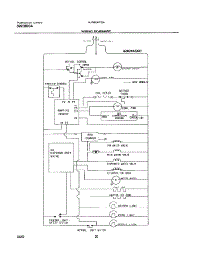 20 - Wiring Schematic parts for Frigidaire Refrigerator GLRS267ZAQ2 from AppliancePartsPros.com