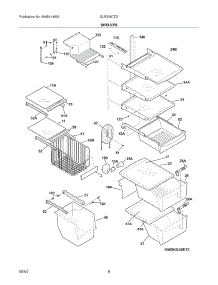 09 - Shelves parts for Frigidaire Refrigerator GLRS267ZDW2 from AppliancePartsPros.com
