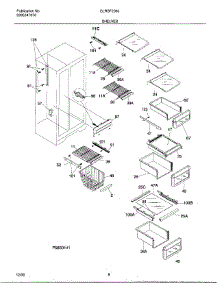 08 - Shelves parts for Frigidaire Refrigerator GLRSF236JD2 from AppliancePartsPros.com