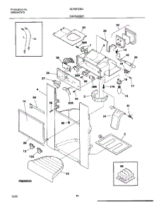 14 - Dispenser parts for Frigidaire Refrigerator GLRSF236JD2 from AppliancePartsPros.com