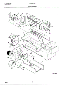 16 - Ice Container parts for Frigidaire Refrigerator GLRSF236JD2 from AppliancePartsPros.com