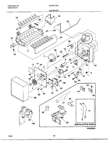 18 - Ice Maker parts for Frigidaire Refrigerator GLRSF236JD2 from AppliancePartsPros.com