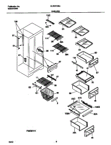05 - Shelves parts for Frigidaire Refrigerator GLRSF236JW1 from AppliancePartsPros.com