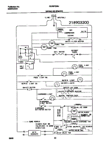 11 - Wiring Schematic parts for Frigidaire Refrigerator GLRSF236JW1 from AppliancePartsPros.com