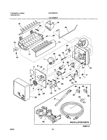 19 - Ice Maker parts for Frigidaire Refrigerator GLRS267ZCB1 from AppliancePartsPros.com