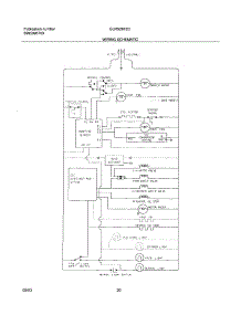 20 - Wiring Schematic parts for Frigidaire Refrigerator GLRS267ZCB1 from AppliancePartsPros.com
