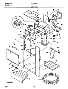 08 - Ice Dispenser parts for Frigidaire Refrigerator GLRSF266JB0 from AppliancePartsPros.com