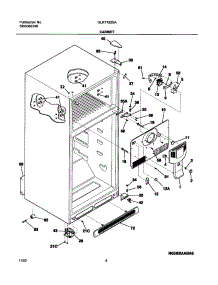 05 - Cabinet parts for Frigidaire Refrigerator GLRT182SAW2 from AppliancePartsPros.com