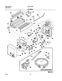 11 - Ice Maker parts for Frigidaire Refrigerator GLRT183SBQ1 from AppliancePartsPros.com