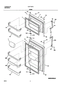 03 - Door parts for Frigidaire Refrigerator GLRT184TCQ1 from AppliancePartsPros.com