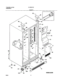 07 - Cabinet parts for Frigidaire Refrigerator GLRS237ZCW2 from AppliancePartsPros.com