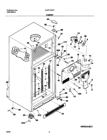05 - Cabinet parts for Frigidaire Refrigerator GLRT184TCW0 from AppliancePartsPros.com
