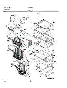 09 - Shelves parts for Frigidaire Refrigerator GLRS237ZAW7 from AppliancePartsPros.com