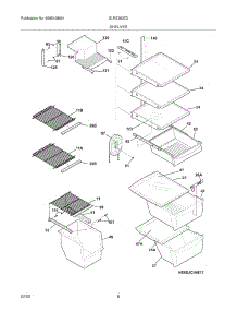 09 - Shelves parts for Frigidaire Refrigerator GLRS263ZDB6 from AppliancePartsPros.com