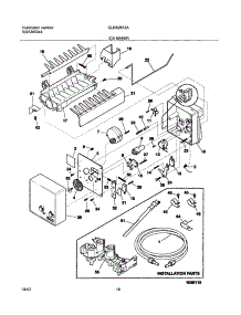 19 - Ice Maker parts for Frigidaire Refrigerator GLRS267ZAW2 from AppliancePartsPros.com