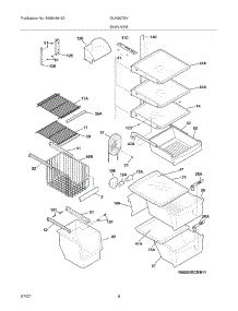 09 - Shelves parts for Frigidaire Refrigerator GLHS67EHSB2 from AppliancePartsPros.com