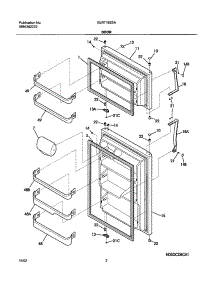 03 - Doors parts for Frigidaire Refrigerator GLRT182SAQ4 from AppliancePartsPros.com