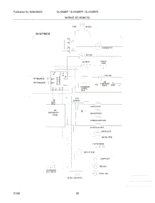 22 - Wiring Schematic parts for Frigidaire Refrigerator GLHS68EFSB0 from AppliancePartsPros.com
