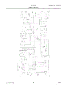 25 - Wiring Diagram parts for Frigidaire Refrigerator GLHS68EGSB9 from AppliancePartsPros.com