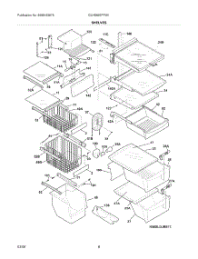 09 - Shelves parts for Frigidaire Refrigerator GLHS69EFPW1 from AppliancePartsPros.com