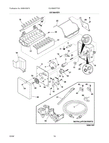 19 - Ice Maker parts for Frigidaire Refrigerator GLHS69EFPW1 from AppliancePartsPros.com