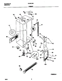 04 - Cabinet parts for Frigidaire Refrigerator GLRSF236JD1 from AppliancePartsPros.com