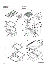 07 - Shelves parts for Frigidaire Refrigerator GLHT184RAW4 from AppliancePartsPros.com