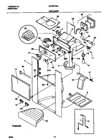 08 - Dispenser parts for Frigidaire Refrigerator GLRSF236JB1 from AppliancePartsPros.com