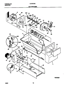 09 - Ice Container parts for Frigidaire Refrigerator GLRSF266JB1 from AppliancePartsPros.com