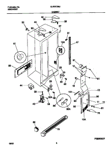 04 - Cabinet parts for Frigidaire Refrigerator GLRSF266JW1 from AppliancePartsPros.com