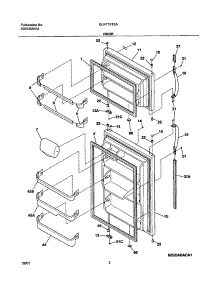03 - Door parts for Frigidaire Refrigerator GLRT181SAW0 from AppliancePartsPros.com