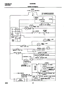 11 - Wiring Schematic parts for Frigidaire Refrigerator GLRSF266JW1 from AppliancePartsPros.com