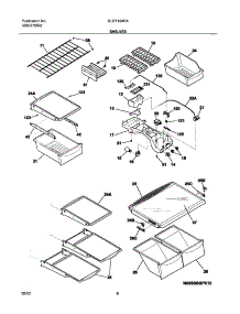 07 - Shelves parts for Frigidaire Refrigerator GLRT184RAW7 from AppliancePartsPros.com