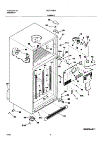 05 - Cabinet parts for Frigidaire Refrigerator GLRT184RAW4 from AppliancePartsPros.com