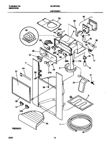 08 - I&W Dispenser parts for Frigidaire Refrigerator GLRSF236JB0 from AppliancePartsPros.com