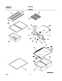 07 - Shelves parts for Frigidaire Refrigerator GLRT182SAW4 from AppliancePartsPros.com