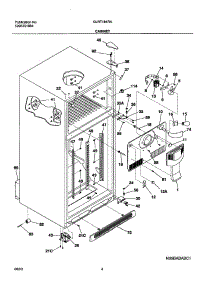 05 - Cabinet parts for Frigidaire Refrigerator GLRT184RAQ2 from AppliancePartsPros.com