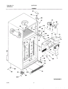 05 - Cabinet parts for Frigidaire Refrigerator GLRT186TAW0 from AppliancePartsPros.com