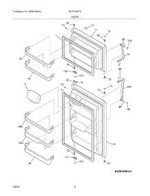 03 - Door parts for Frigidaire Refrigerator GLRT183TDQ1 from AppliancePartsPros.com