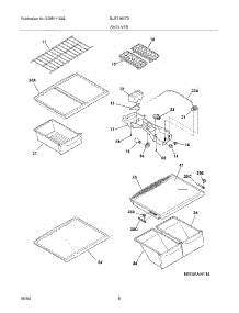 07 - Shelves parts for Frigidaire Refrigerator GLRT183TDW3 from AppliancePartsPros.com