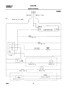 12 - Wiring Schematic parts for Frigidaire Refrigerator GLRT215RBW0 from AppliancePartsPros.com